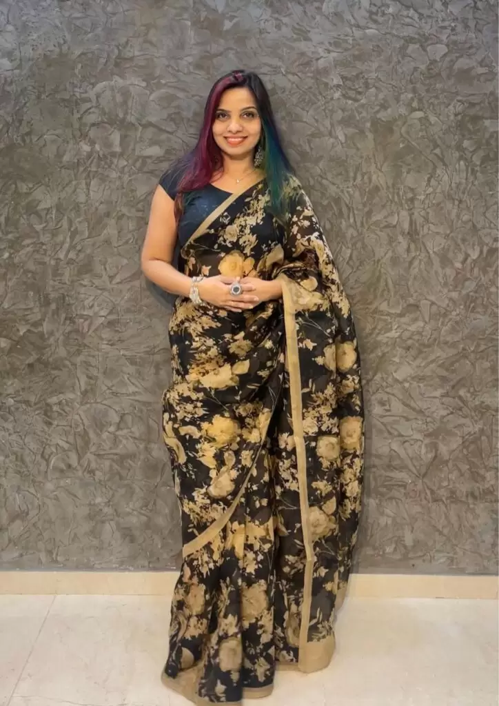 How To Drape Organza Saree In Stylish way