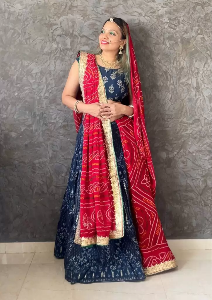 How to Drape Saree as lehenga