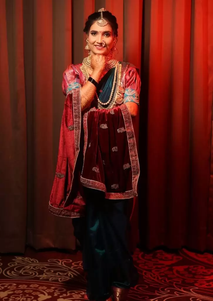 Marathi Bridal Saree Draping